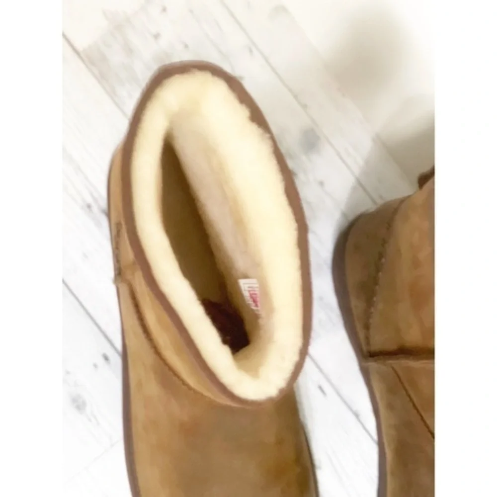 Ugg Men’s Classic Mini Bomber Leather Boots Sz 14